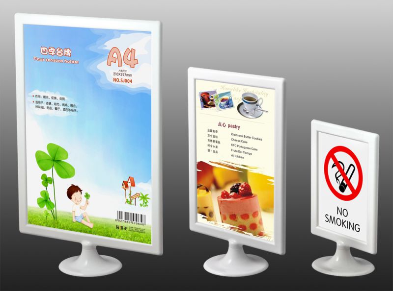 供应RBD/装得快四季台牌,酒店客房用品台面展示牌,ABS台卡 A4
