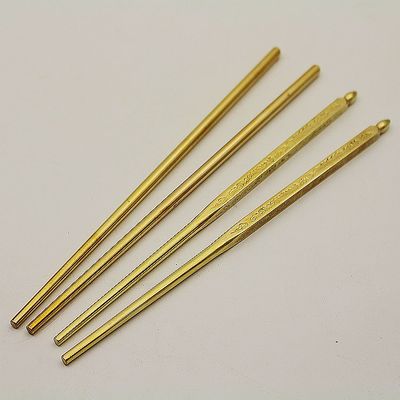 纯铜餐具厨房用具酒店用品圆形方形防滑韩式纯铜实心筷子紫铜黄铜